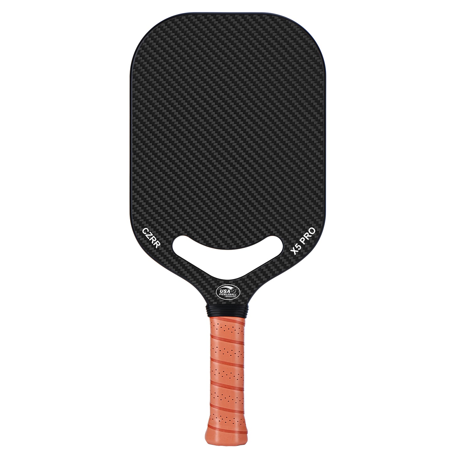 Pickleball Paddle, Edgeless Aero Throat Style 3K Raw Carbon Fiber Surface High Grit & Spin,USA Pickleball Approved, 16MM Polypropylene Honeycomb Core, Designed for Unmatched Control and Added Power